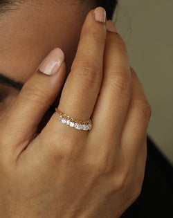 Lab Grown Diamond Tube Chain Ring