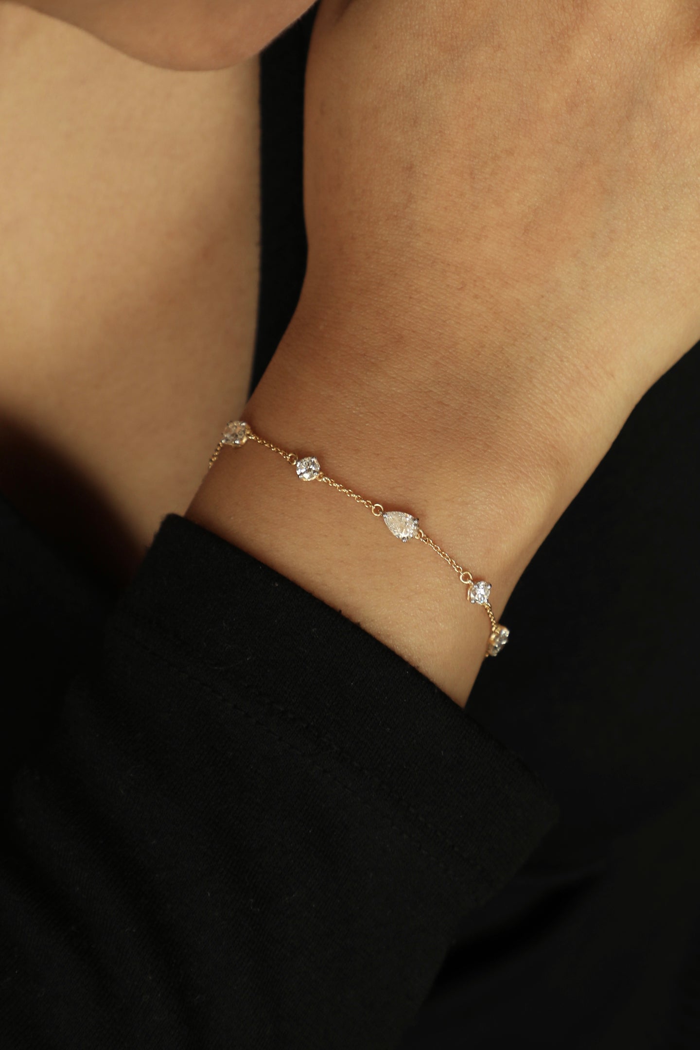 Mixed Shape Lab Grown Diamond Bracelet
