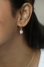 Load image into Gallery viewer, Lab Grown Diamond Solitaire Hook Earrings