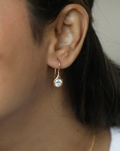 Load image into Gallery viewer, Lab Grown Diamond Solitaire Hook Earrings