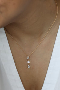 Lab Grown Diamond Drop Necklace