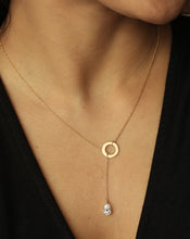 Load image into Gallery viewer, Dewdrop Lab Grown Diamond Lariat Necklace