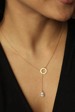 Load image into Gallery viewer, Dewdrop Lab Grown Diamond Lariat Necklace