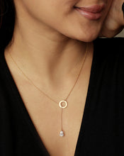 Load image into Gallery viewer, Dewdrop Lab Grown Diamond Lariat Necklace