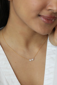 Pair Lab Grown Diamond Necklace