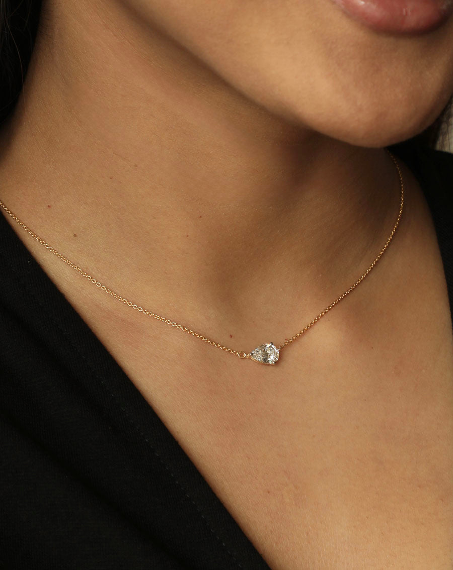 Pear Lab Grown Diamond Necklace