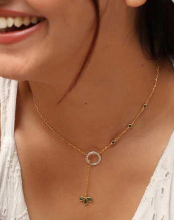 Thin chain on sale necklace with diamond