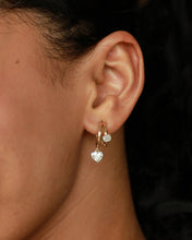 Load image into Gallery viewer, Eternal Heart Hoop Lab-Grown Diamond Earrings