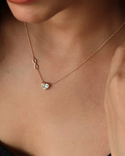 Load image into Gallery viewer, Infinity Heart Lab-Grown Diamond Necklace