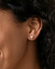 Load image into Gallery viewer, Classic Heart Lab-Grown Diamond Stud Earrings