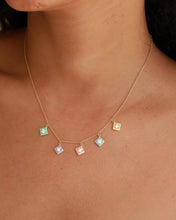 Load image into Gallery viewer, Enamel Lab-Grown Diamond Necklace
