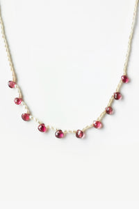 Pearl Pink Tourmaline Necklace