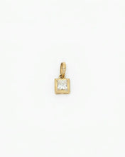 Load image into Gallery viewer, Matte Square  Lab-Grown Diamond Pendant