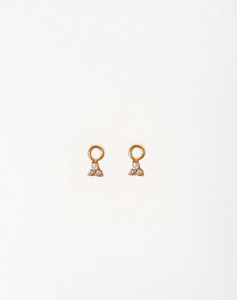 Trinity Diamond Hoop Earrings