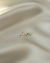 Load image into Gallery viewer, Trillion Stud Lab-Grown Diamond Earrings