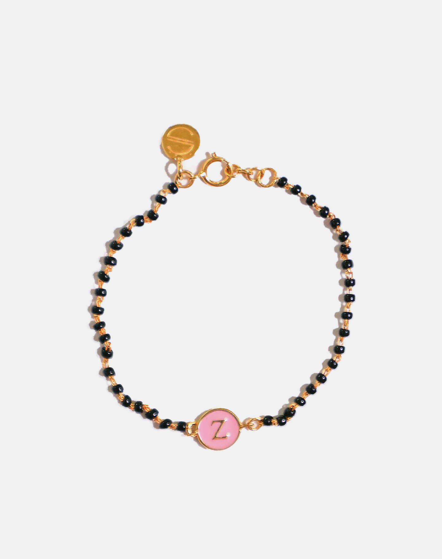 Enamel Letter Bracelet