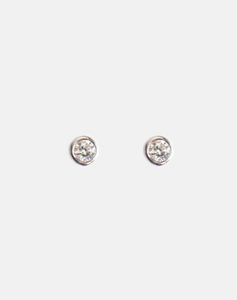 Diamond Round Studs