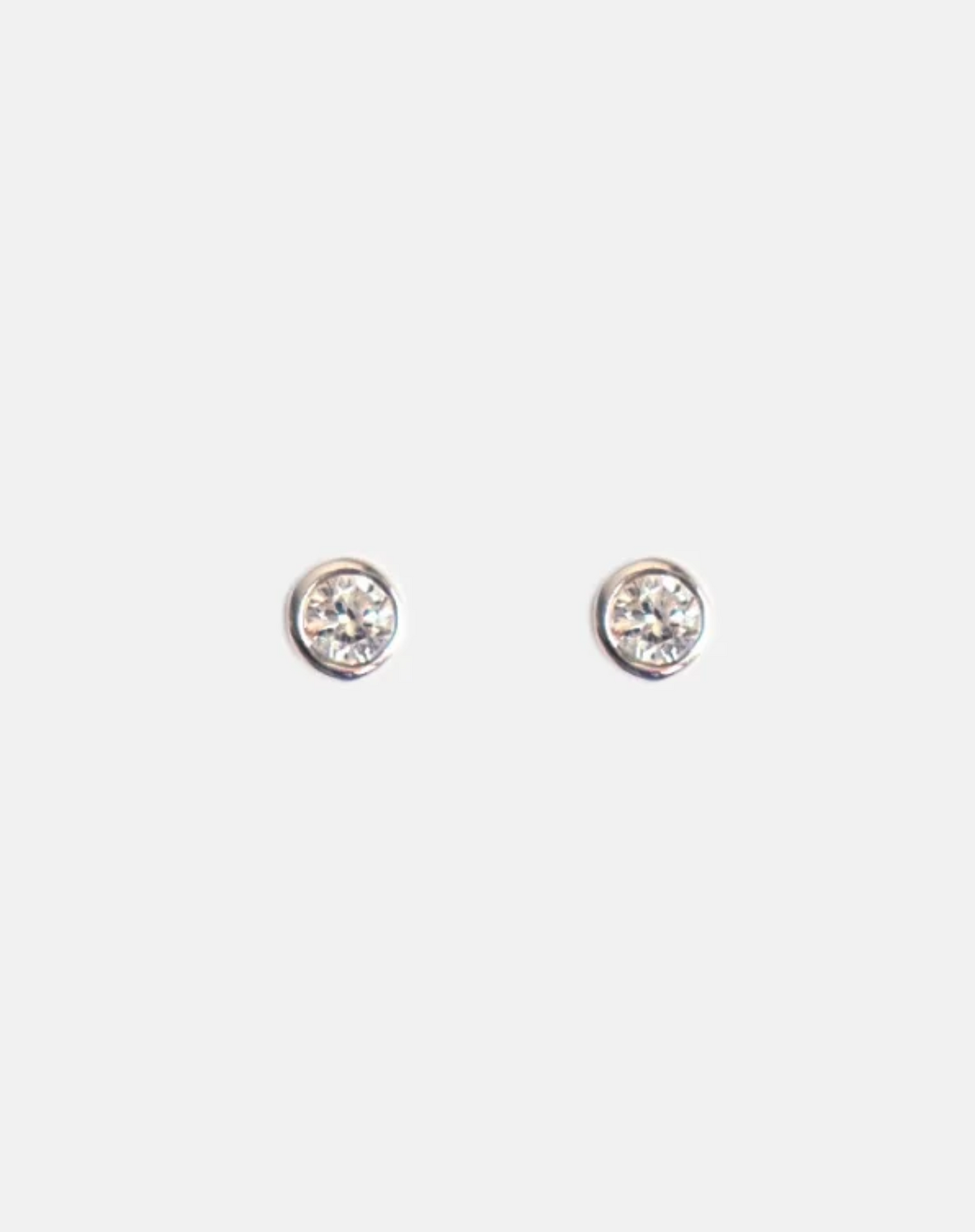 Diamond Round Studs