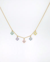 Load image into Gallery viewer, Enamel Lab-Grown Diamond Necklace