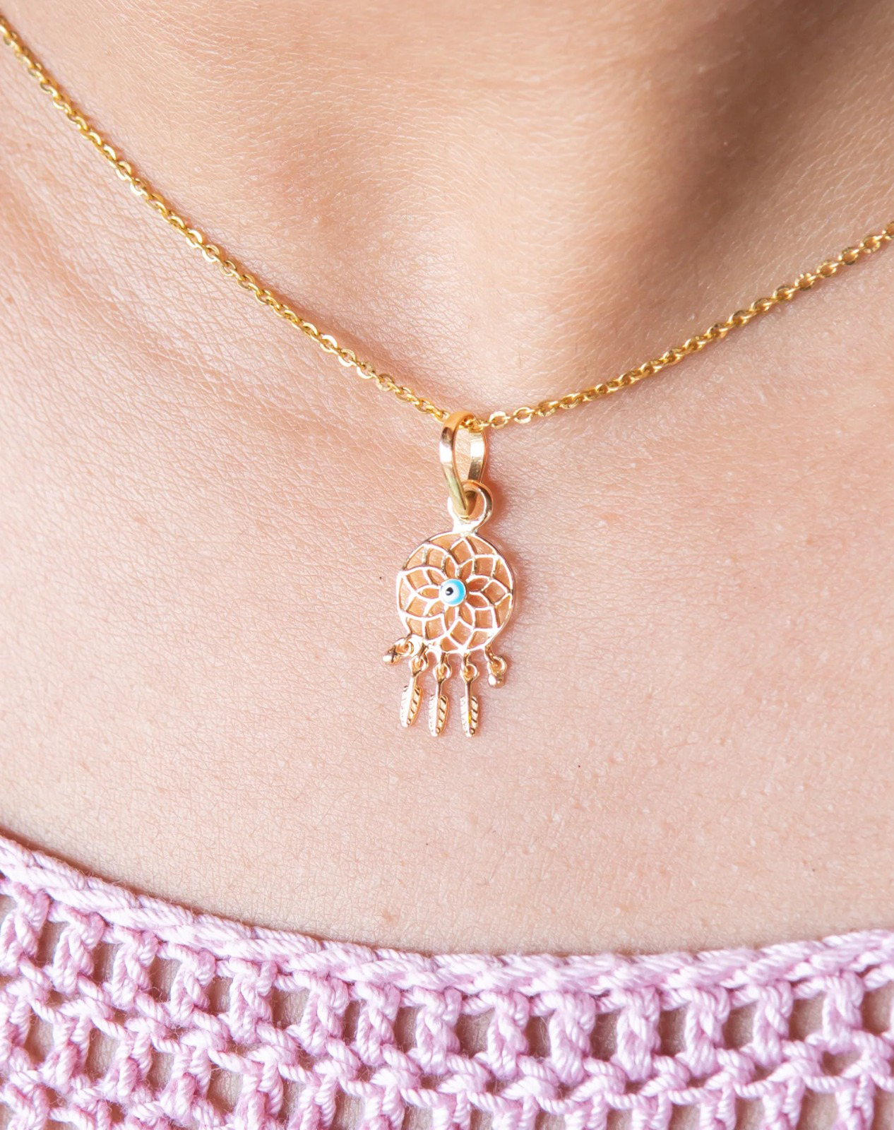 DREAM CATCHER NECKLACE – BGCOPPER