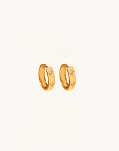 Load image into Gallery viewer, Classic Star Diamond Hoops