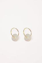 Load image into Gallery viewer, Mother Of Pearl Disc Earrings