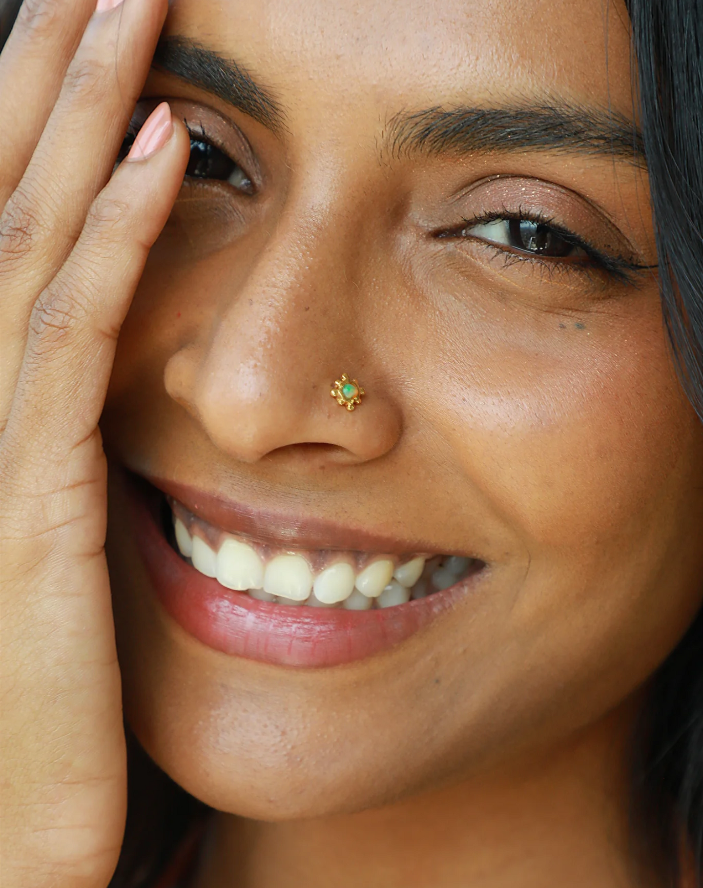 Orange discount nose stud