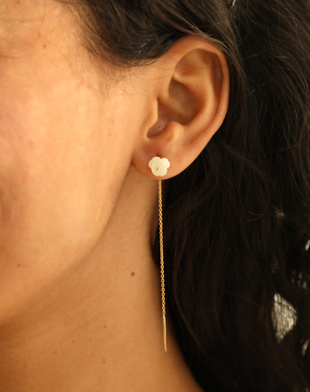 KIKICHIC | NYC | Dainty Minimalist Jewelry | Tiny CZ Diamond Thin Bar Stud  Earrings Second Piercing in Silver, Rose Gold and 14k Gold
