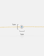 Load image into Gallery viewer, Clover Evil Eye Diamond Bracelet