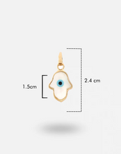 Load image into Gallery viewer, Evil Eye Charm Pendant - Hamsa Hand