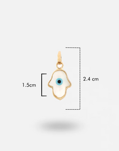 Evil Eye Charm Pendant - Hamsa Hand