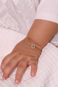 diamond monogram bracelet