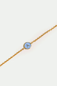 Enamel Letter Bracelet