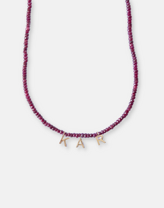 Beaded Ruby Necklace, Cancer - STAC Fine Jewellery