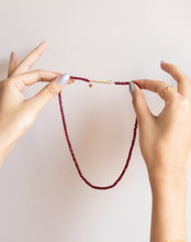 Load image into Gallery viewer, Beaded Ruby Necklace, Cancer - STAC Fine Jewellery