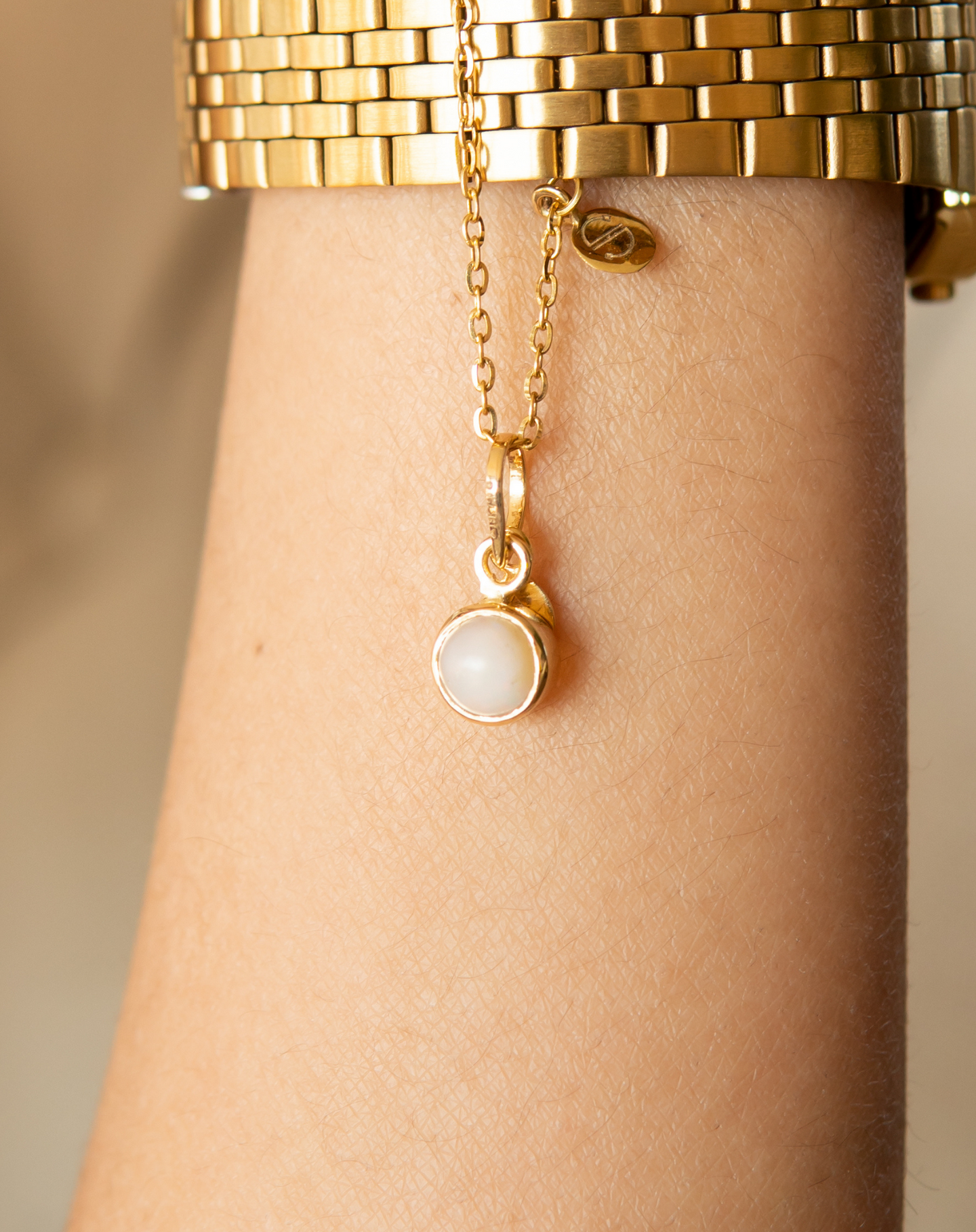Opal Birthstone Pendant Charm, Libra - STAC Fine Jewellery