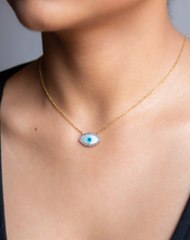 Load image into Gallery viewer, Marquise Evil Eye Diamond Necklace - STAC Fine Jewellery
