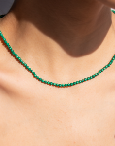 Beaded Malachite Necklace, Taurus - STAC Fine Jewellery