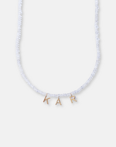 Beaded White Topaz Necklace, Aries - STAC Fine Jewellery