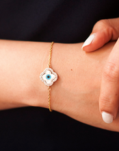 Load image into Gallery viewer, Clover Evil Eye Diamond Bracelet - STAC Fine Jewellery