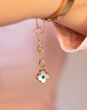 Load image into Gallery viewer, Evil Eye Charm Pendant - Clover - STAC Fine Jewellery