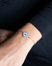 Load image into Gallery viewer, Clover Evil Eye Diamond Bracelet - STAC Fine Jewellery