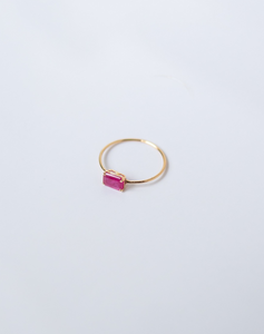 Solo Rectangle Ruby Ring - STAC Fine Jewellery