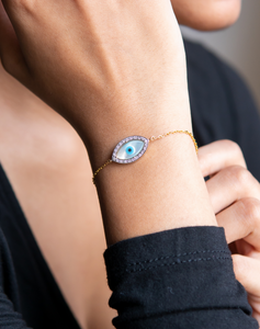 Marquise Evil Eye Diamond Bracelet - STAC Fine Jewellery