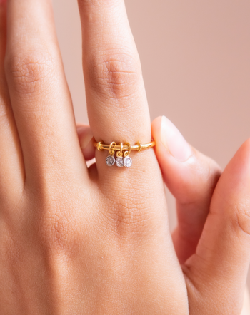 Koraen Dainty Stacking Ring For Women Inlaid Zircon Golden Matching Dating  Solitaire Crystal Rings Jewelry Gifts For Girls R742 - Rings - AliExpress