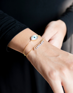 Marquise Evil Eye Bracelet with Both Diamonds - STAC Fine Jewellery