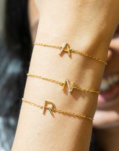 Diamond Letter Bracelet - STAC Fine Jewellery