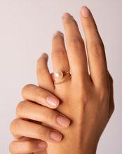 Load image into Gallery viewer, Suspended Pearl Ring - STAC Fine Jewellery
