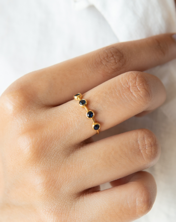 Buy December Gemstone Ring, Birthstone Stacking Ring, Sagittarius Zodiac  Ring, Adjustable Sterling Silver Ring, 18k Gold Plated Ring Online in India  - Etsy