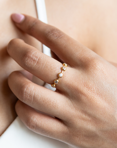White Topaz Birthstone Ring, Aries - STAC Fine Jewellery